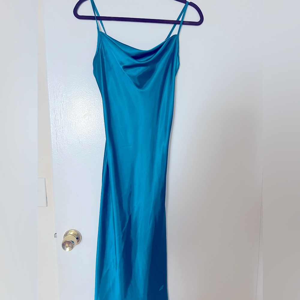 Bebe midi satin dress size S